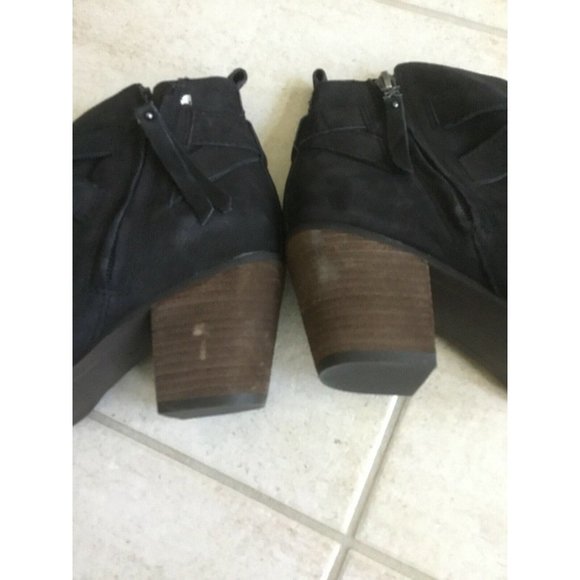 NEW Sam Edelman Morris Black Leather suede Ankle 8 - Picture 6 of 10